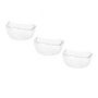 Voir la diapositive 2 : Paris Prix Lot de 3 Coupelles en Verre  Lua  16cm Transparent