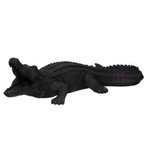 ATMOSPHERA Statuette Déco  Crocodile  100cm Noir