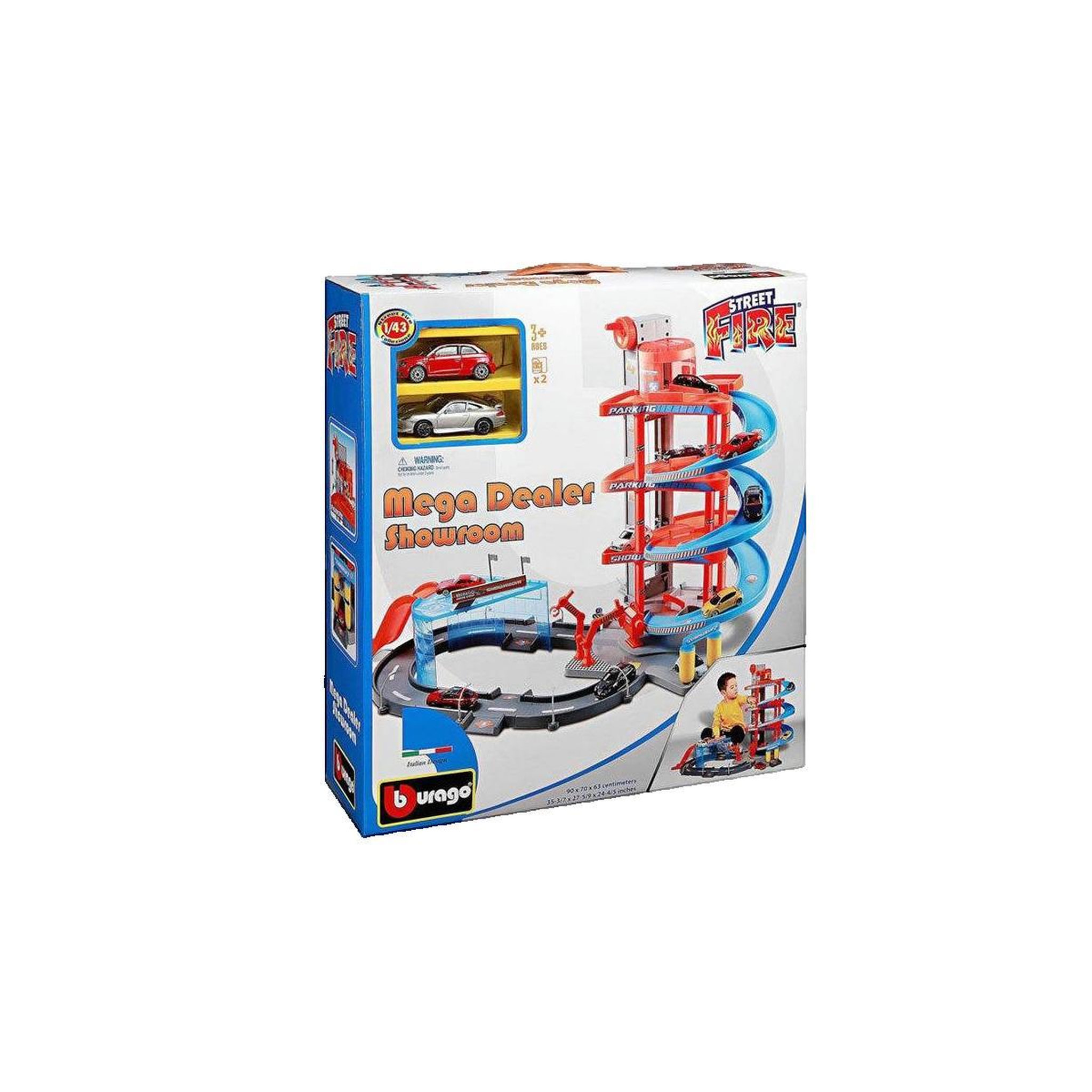 Voir la diapositive 2 : BURAGO Garage Bburago Mega Dealer Showroom multicolore
