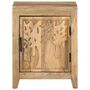 Voir la diapositive 2 : VIDAXL Table de chevet 40x30x50 cm Bois de manguier massif
