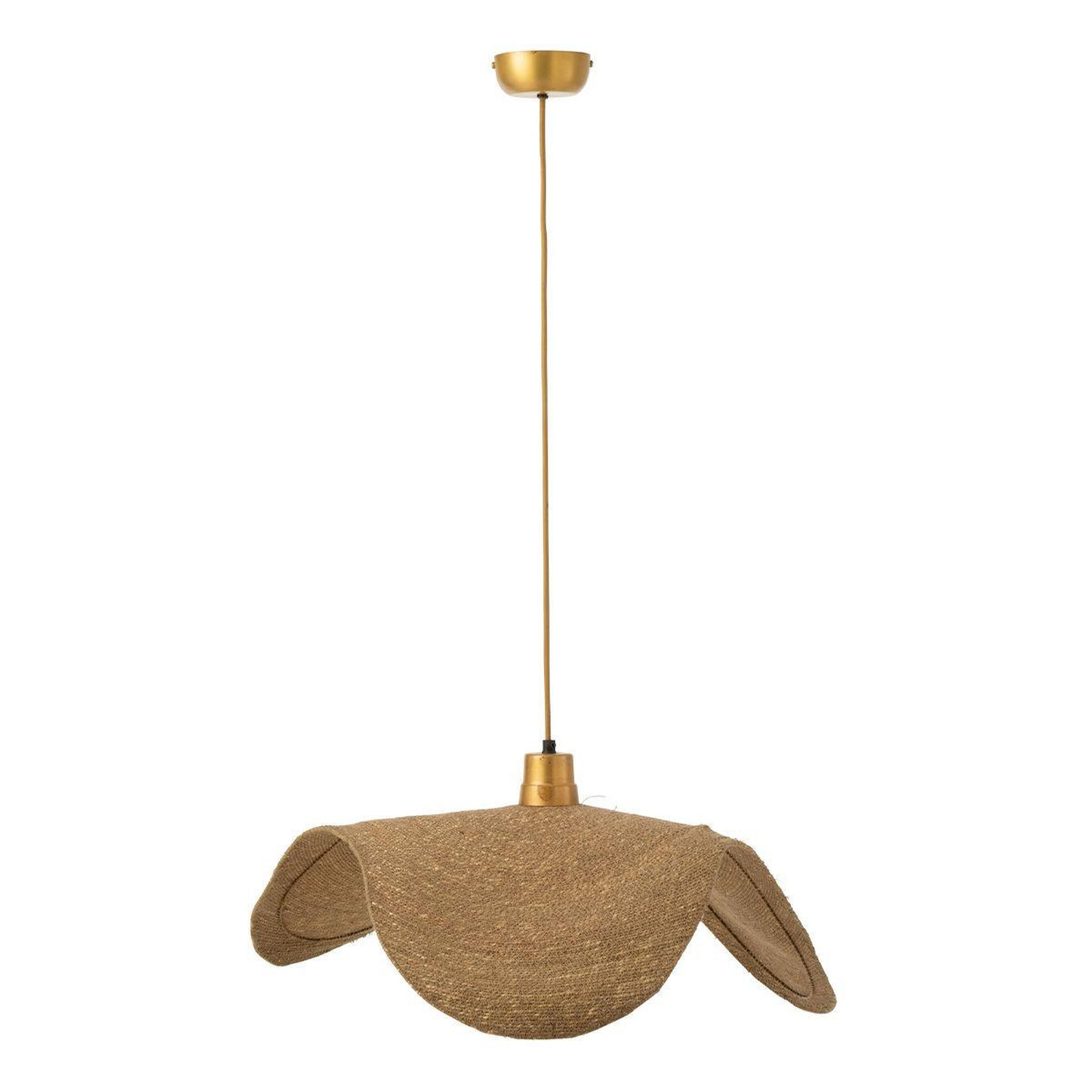 Voir la diapositive 1 : J-LINE Lampe suspension  moonj  75cm naturel