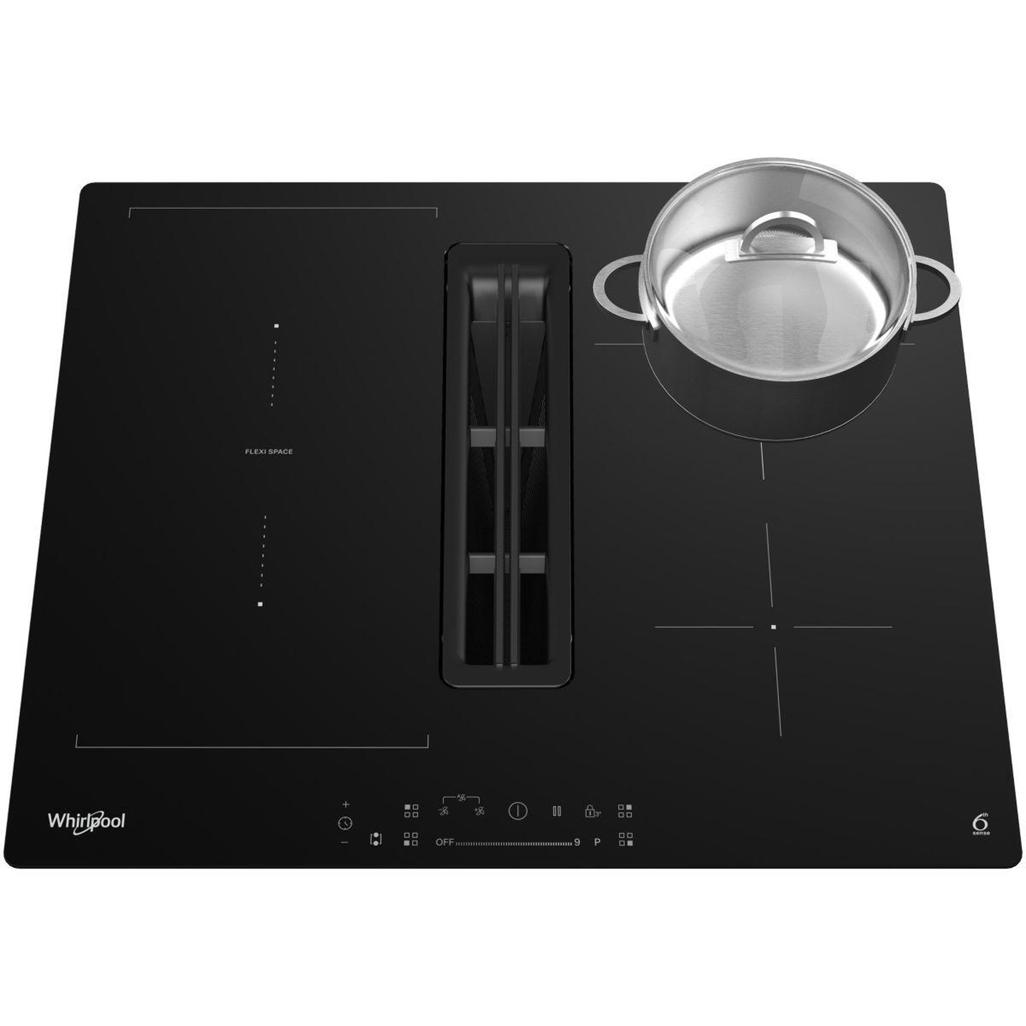 Voir la diapositive 2 : Whirlpool Plaque induction aspirante wvhs60ffb