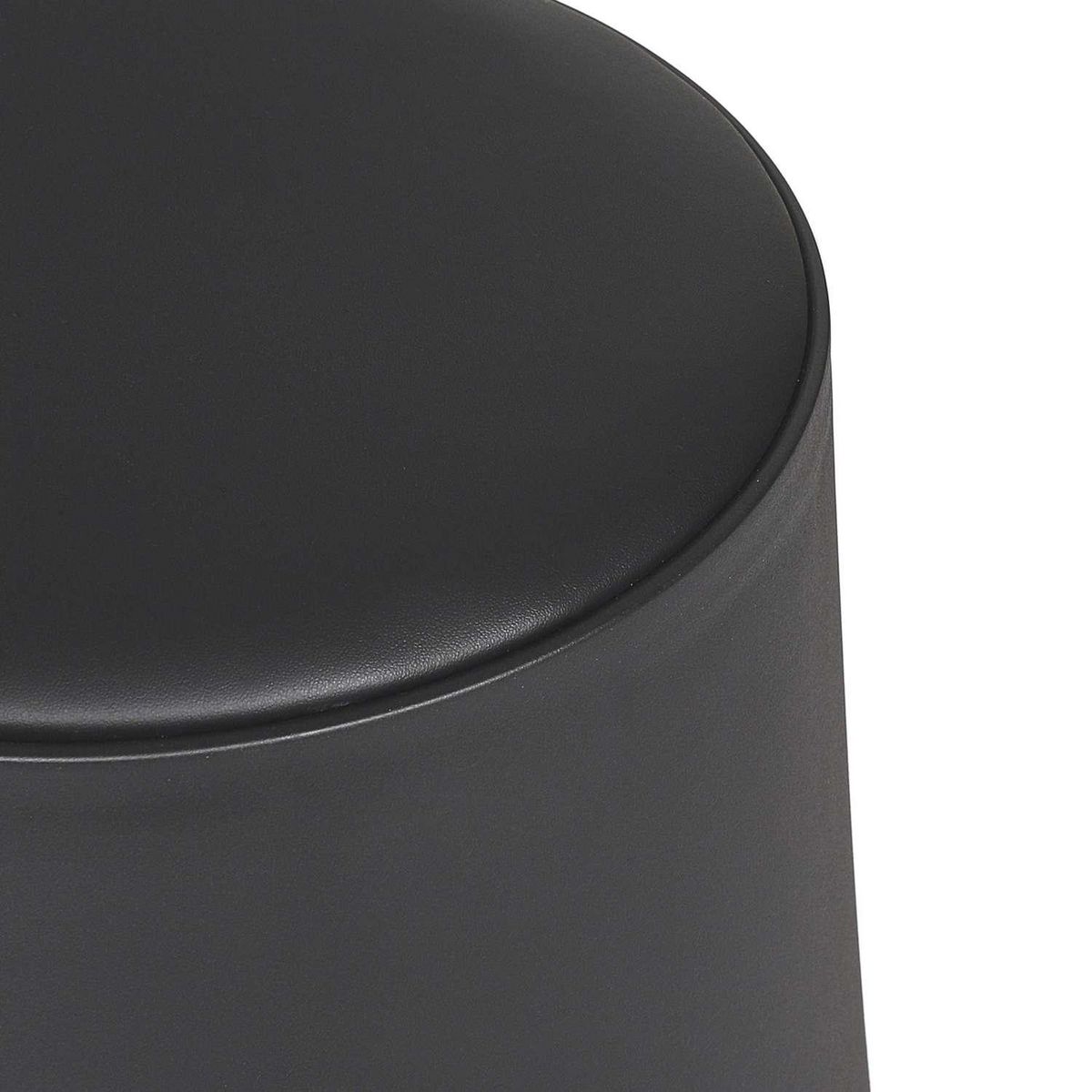 The Home Deco Factory Tabouret d'appoint empilable Emma - Noir