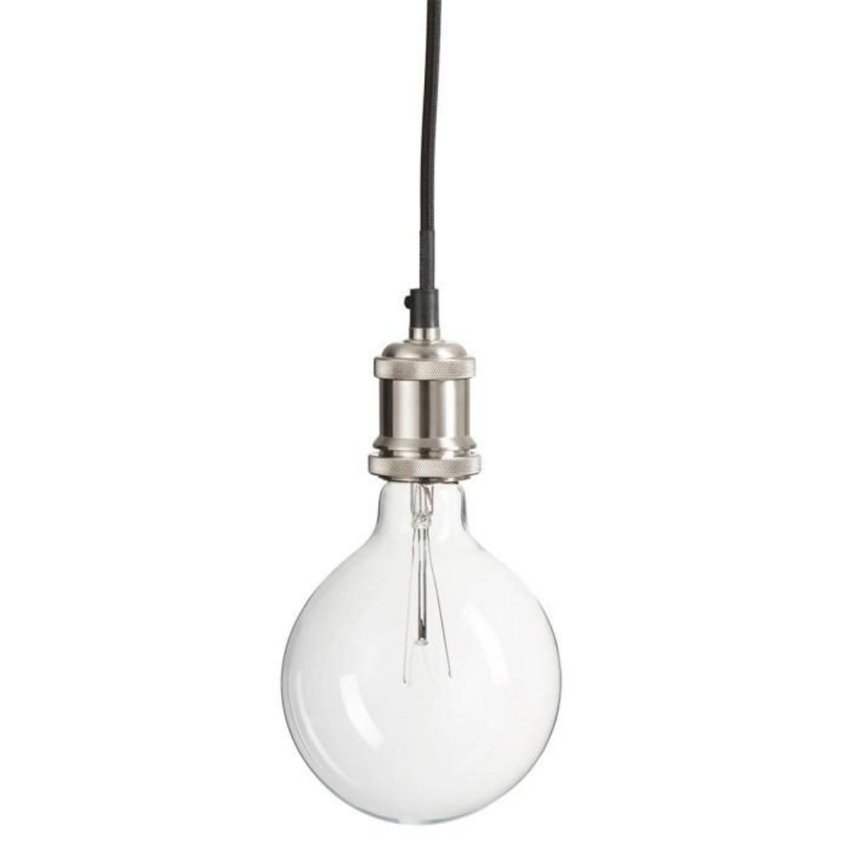 Paris Prix Lampe Suspension Design  Soquet  10cm Nickel