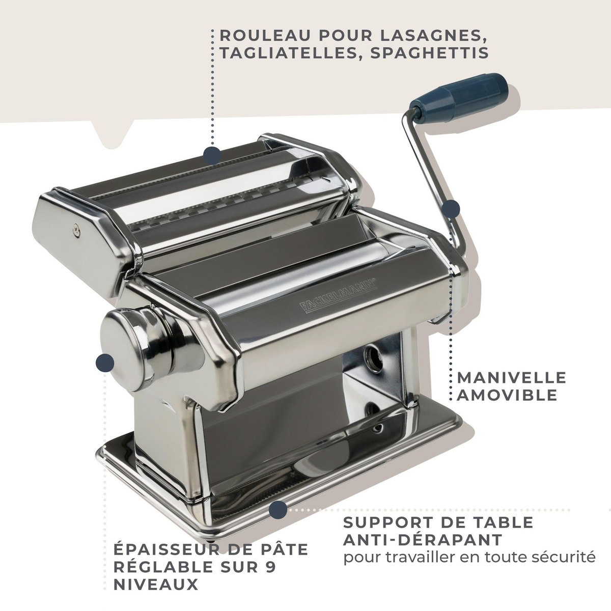Fackelmann Machine à pâtes manuelle Fackelmann Easy Prepare