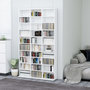 Voir la diapositive 1 : VIDAXL Armoire a CD Blanc 102x16x177,5 cm Bois d'ingenierie