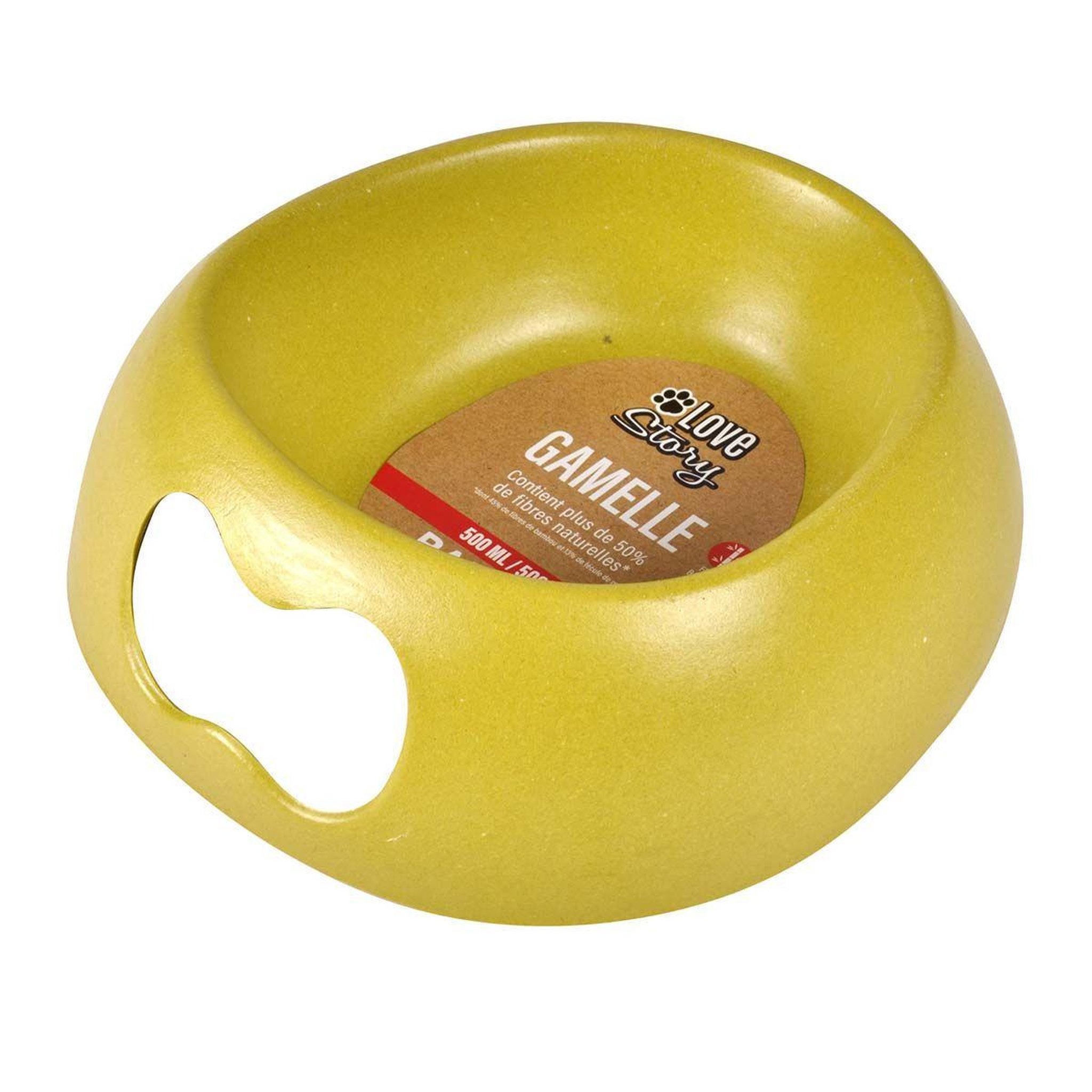 Voir la diapositive 2 : HOMEA Gamelle pour chien & chat  bambou  22cm vert