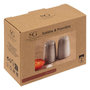 Voir la diapositive 2 : SECRET DE GOURMET Lot Salière & Poivrière  Callie  8cm Taupe