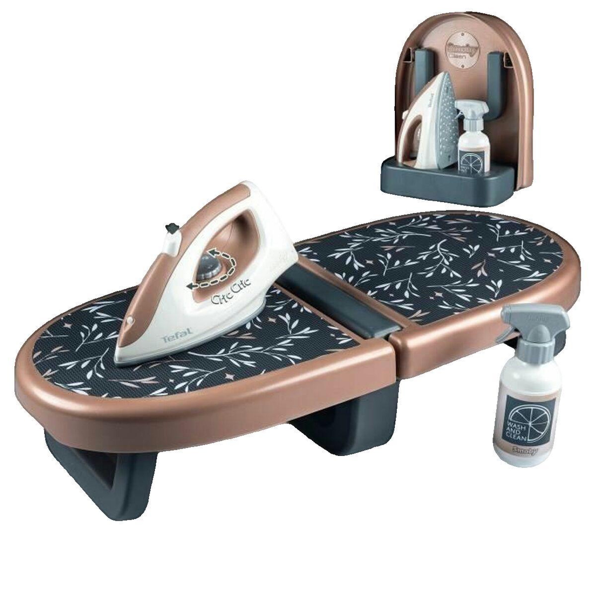 Voir la diapositive 2 : SMOBY Planche à repasser enfant Smoby pliable avec accessoires réalistes