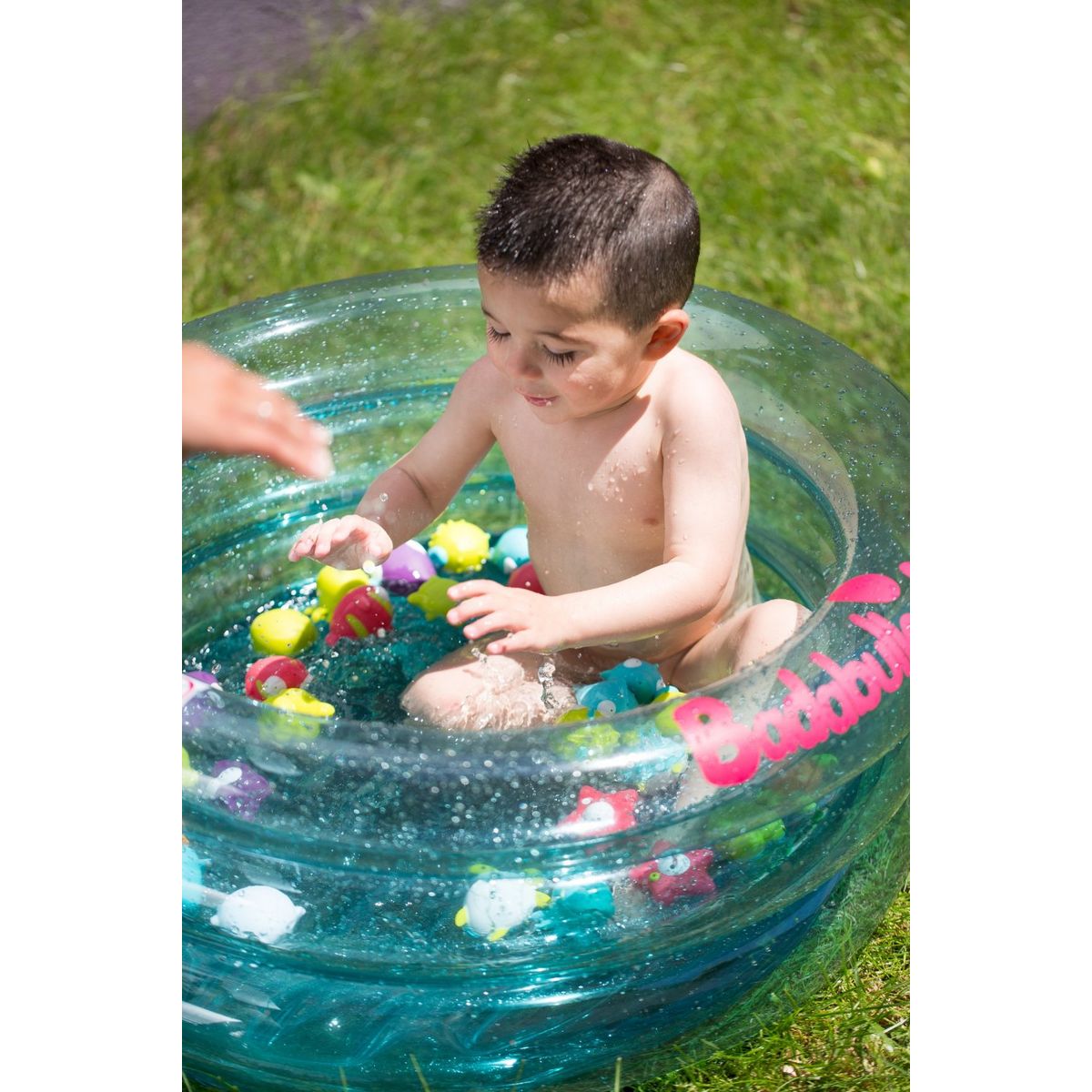 BADABULLE Baignoire bébé gonflable bleu lagon