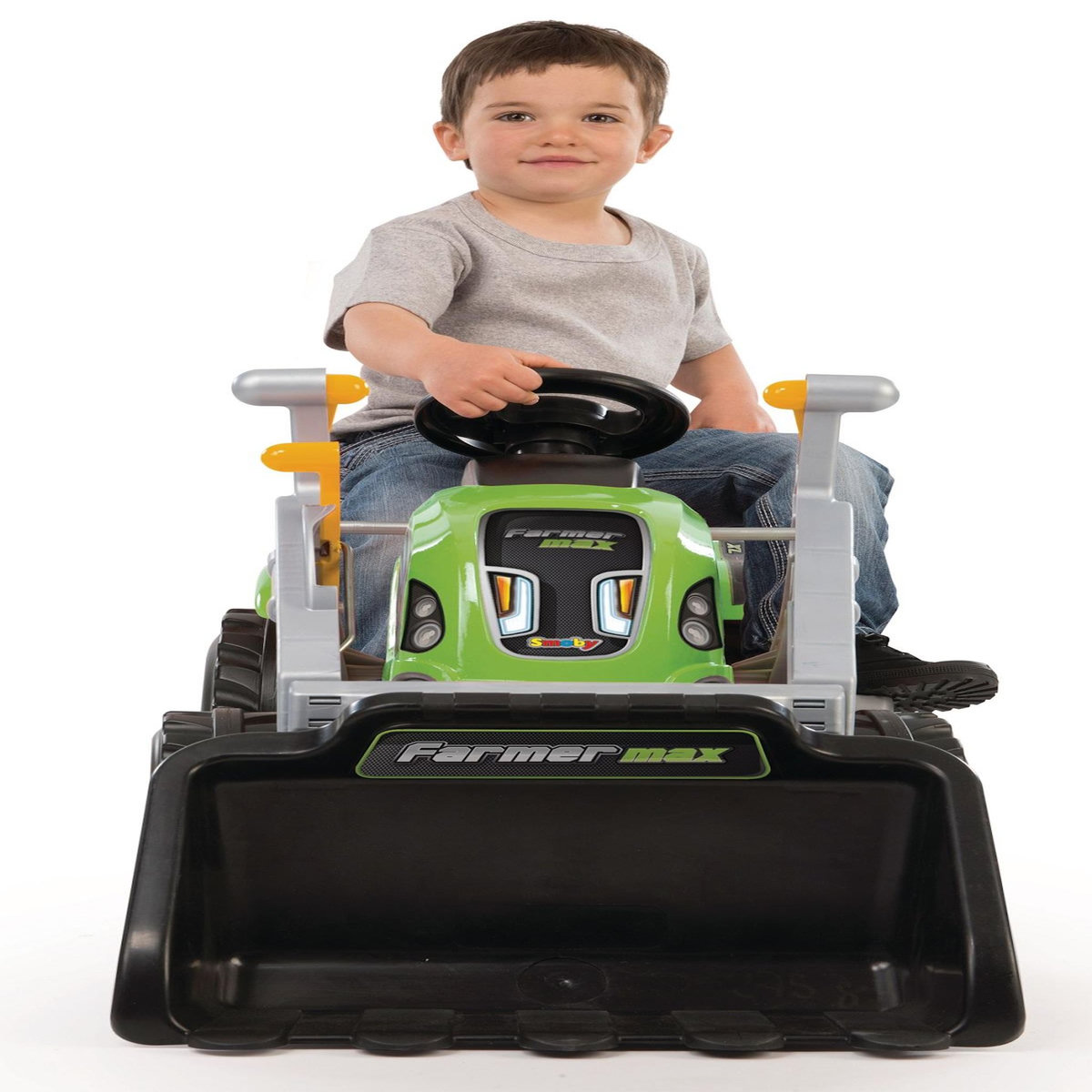 SMOBY Tracteur Farmer Max et sa remorque 