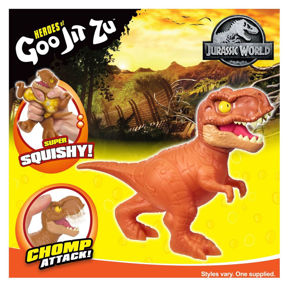 MOOSE TOYS Figurines Dinosaure Jurassic World T-Rex14 cm Goo Jit Zu