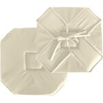 Paris Prix Galette de Chaise Uni  Basic  40x40cm Écru