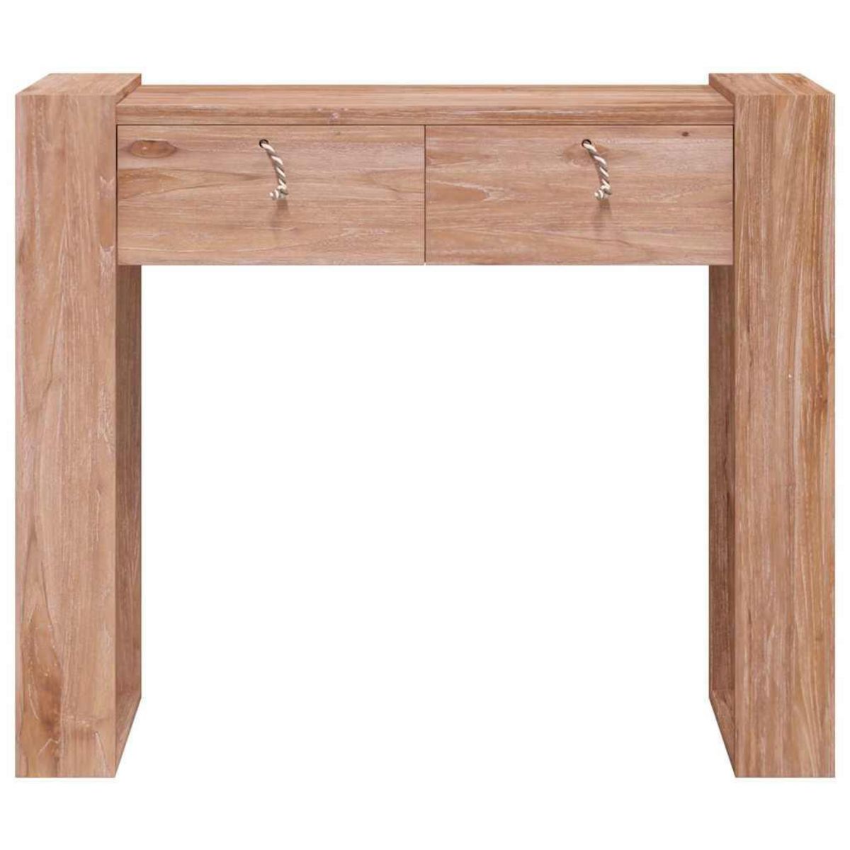 VIDAXL Table console 90x35x75 cm Bois de teck solide