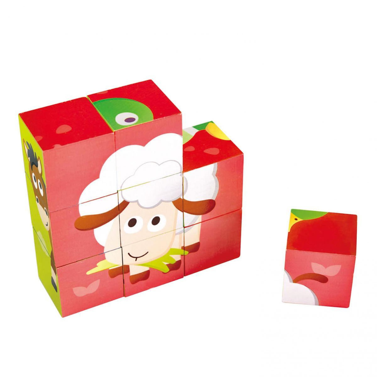 Hape Puzzle cubes animaux de la ferme