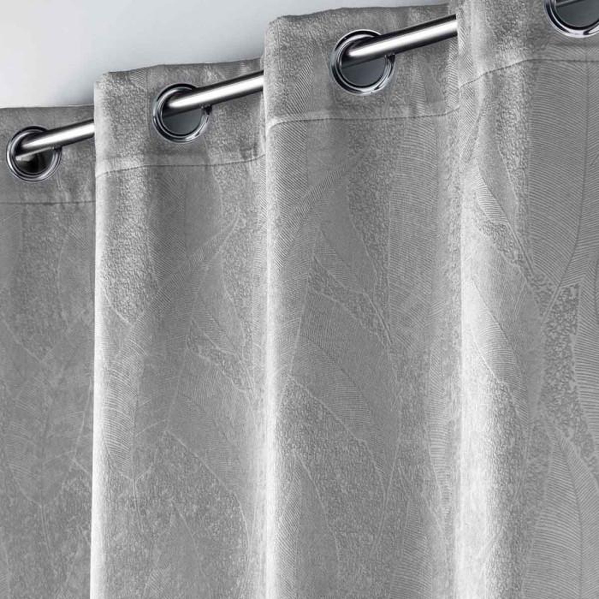 Voir la diapositive 2 : Paris Prix Rideau Occultant  Mélodie  135x280cm Gris