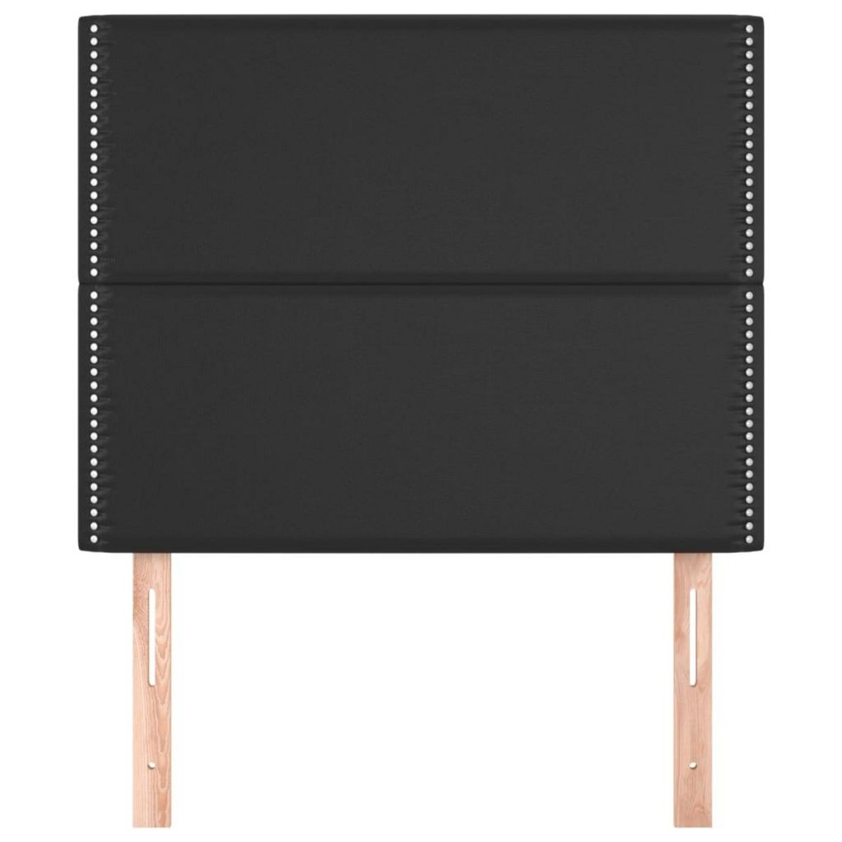 VIDAXL Tetes de lit 2 pcs Noir 100x5x78/88 cm Similicuir