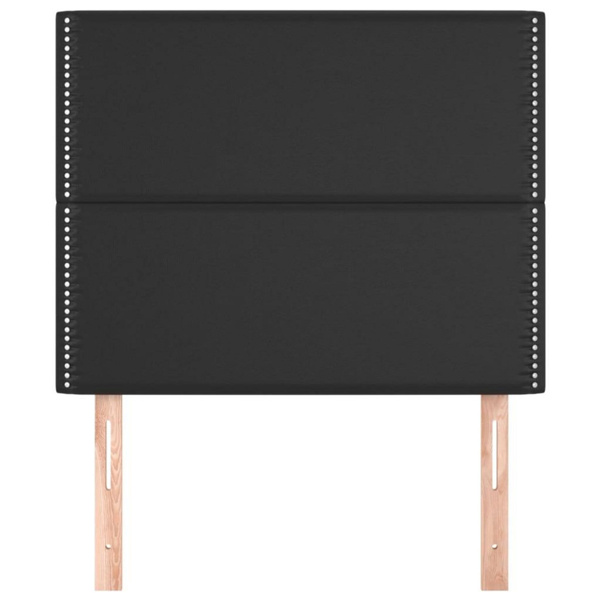 VIDAXL Tetes de lit 2 pcs Noir 100x5x78/88 cm Similicuir