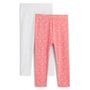 Voir la diapositive 2 : IN EXTENSO Lot de 2 leggings bébé fille