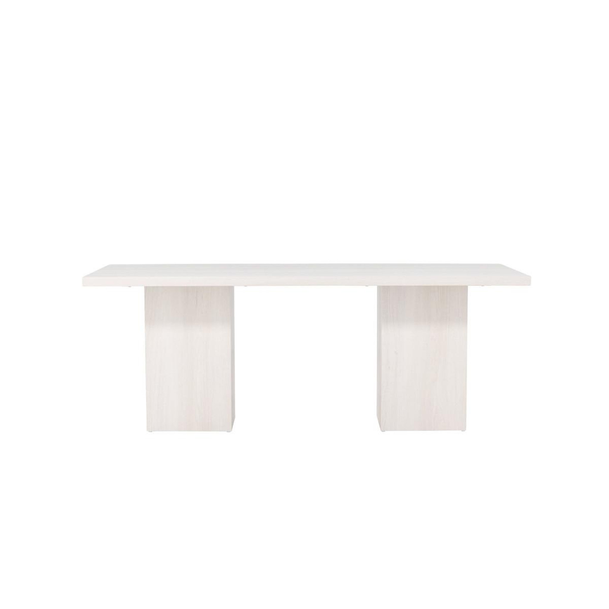 Voir la diapositive 2 : Paris Prix Table à manger blanc  olga  200cm blanc