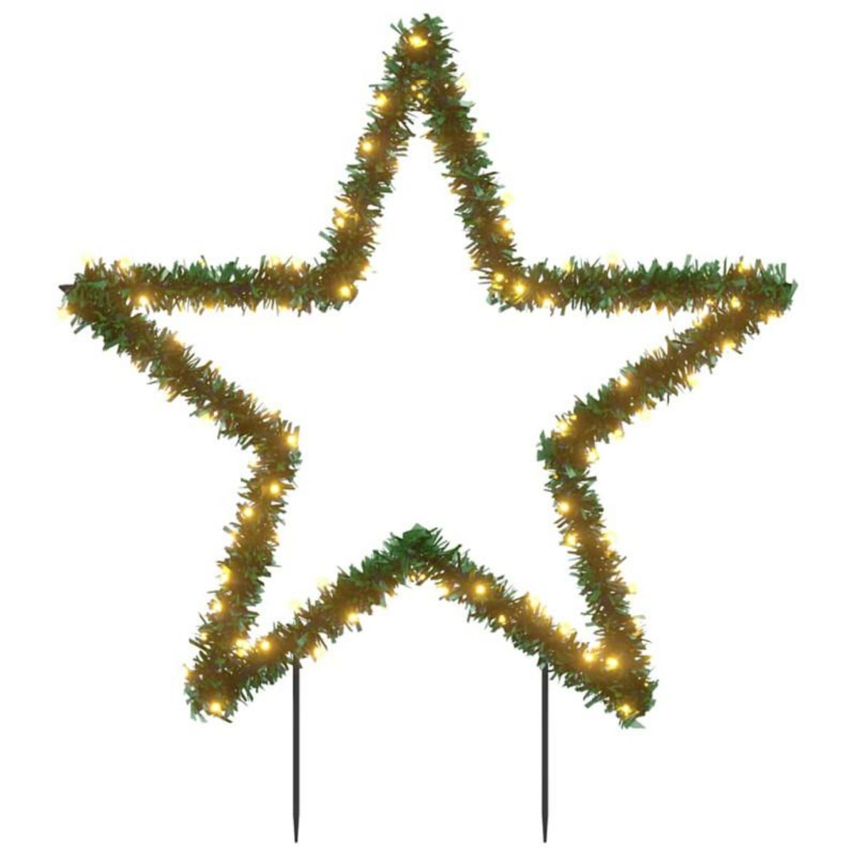 VIDAXL Décoration lumineuse étoile de Noël avec piquets 115 LED 85 cm
