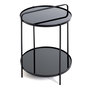 Voir la diapositive 1 : Paris Prix Table d'Appoint Ronde Design  Zeko  51cm Noir