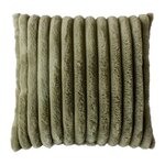 Paris Prix Coussin Imitation Fourrure  Matisse  40x40cm Vert Olive