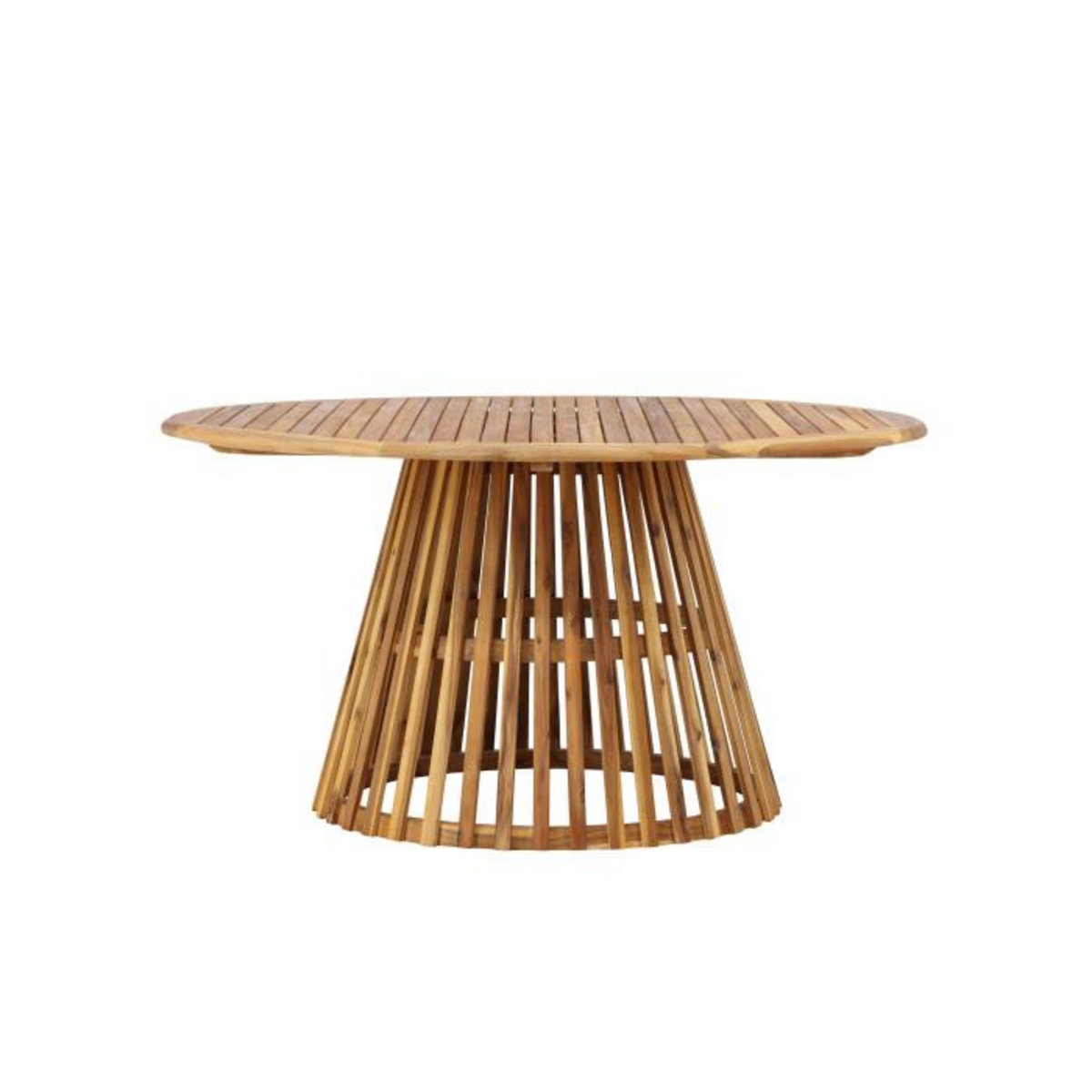 Paris Prix Table de Jardin Ronde en Bois  Tucuman  150cm Naturel