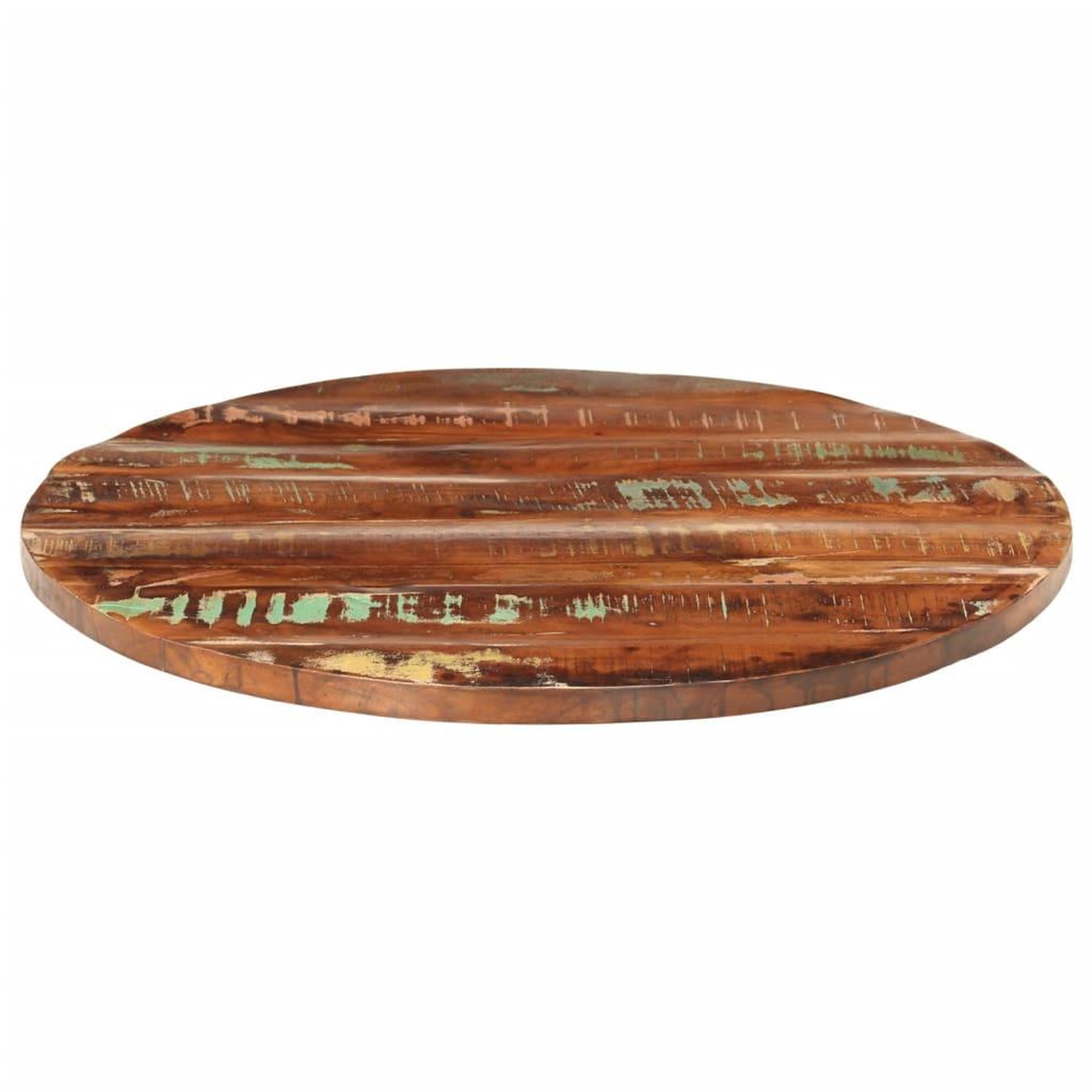 Voir la diapositive 3 : VIDAXL Dessus de table Ø 80x2,5 cm rond bois massif de recuperation