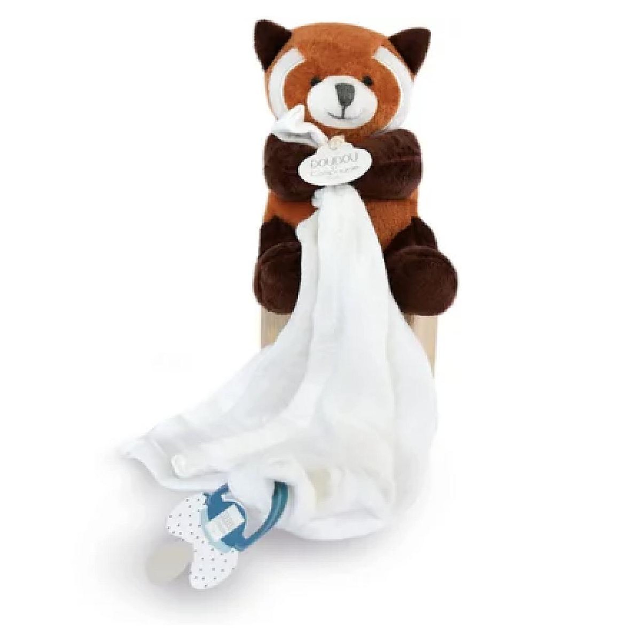 DOUDOU ET COMPAGNIE UNICEF - PANDA ROUX avec doudou attache-sucette