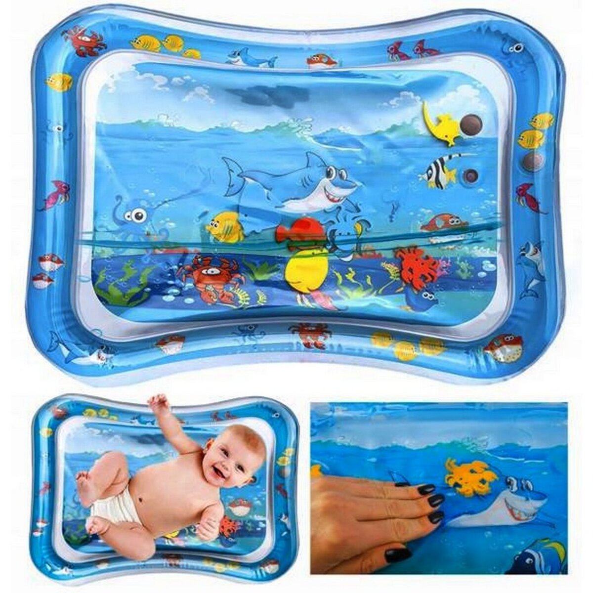 Matelas a eau gonflable eveil jeu activite enfant jouet bebe pas