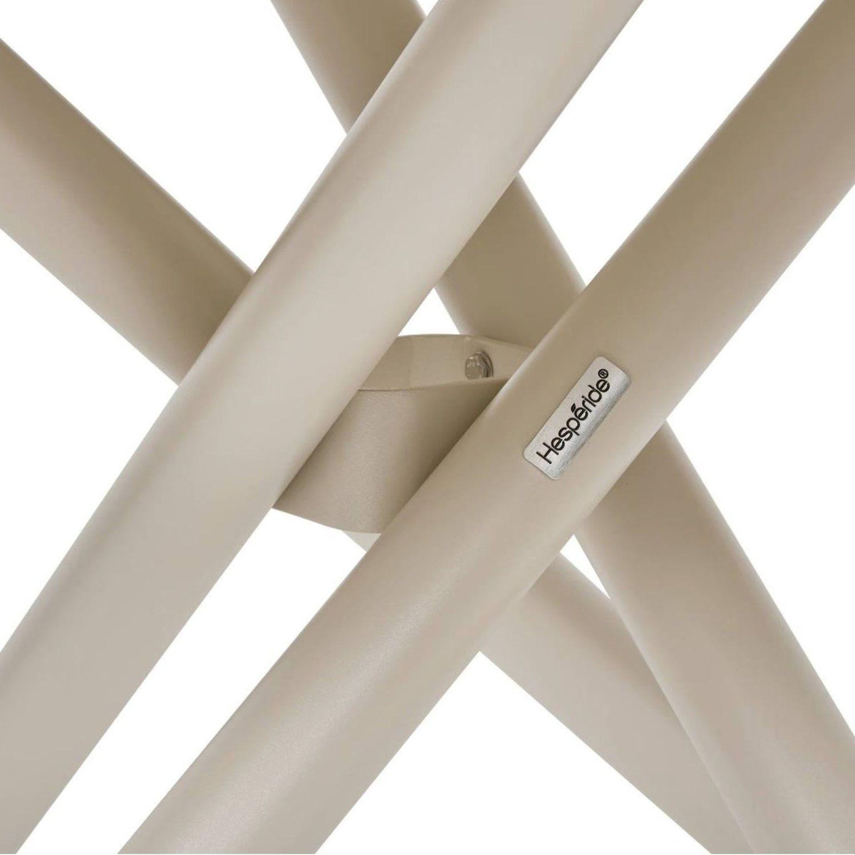 HESPERIDE Table de jardin ronde en aluminium 4 places NEBULLIA