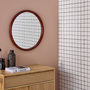 Voir la diapositive 2 : SWEEEK Miroir rond en bois de pin Ø60cm GEORGIA
