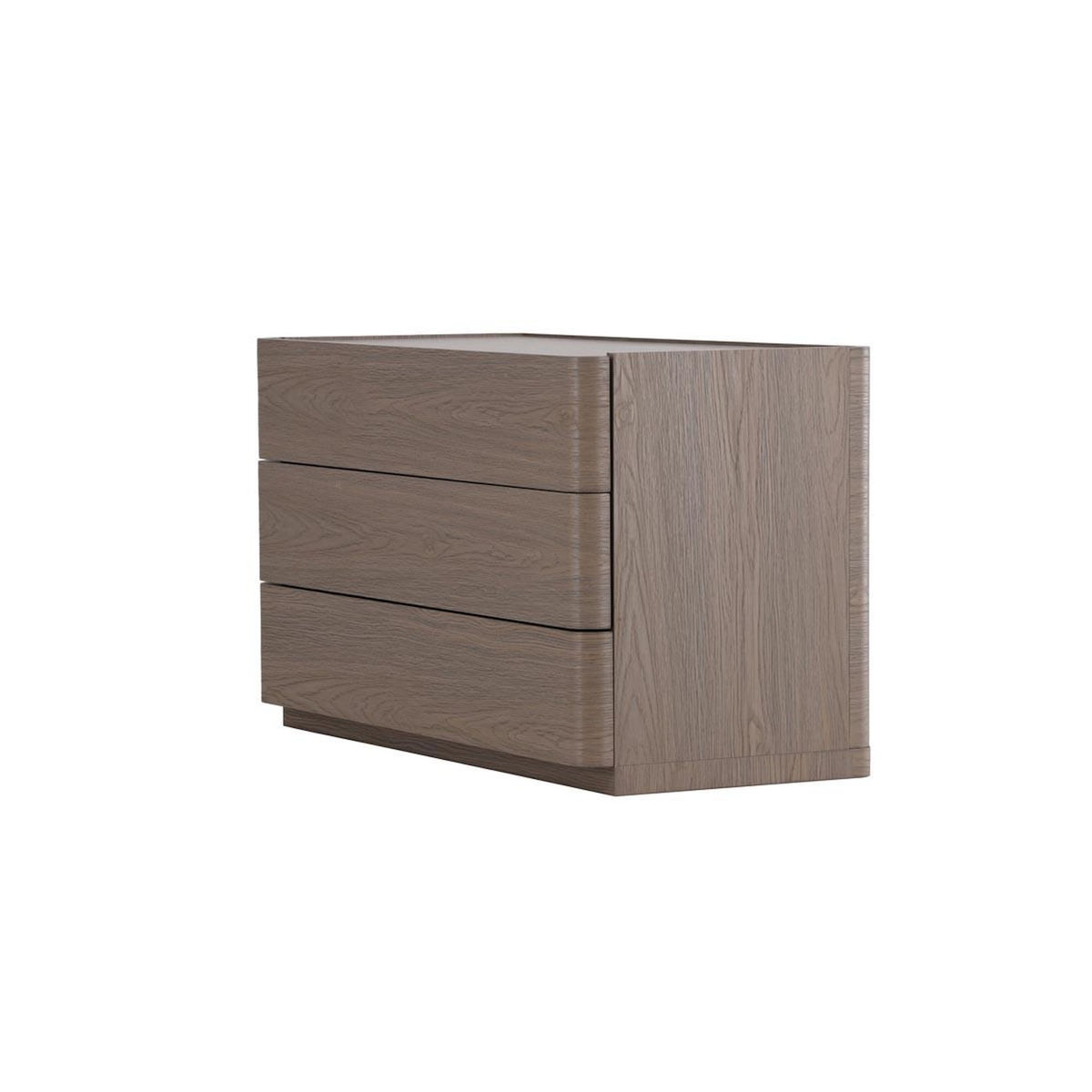 Paris Prix Commode Design 3 Tiroirs  Noble  100cm Moka