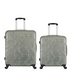 LES P'TITES BOMBES LPB LPB LUGGAGE - LOT DE 2 - Valises grand format et weekend NAIS. Coloris disponibles : Gris, Rose, Beige