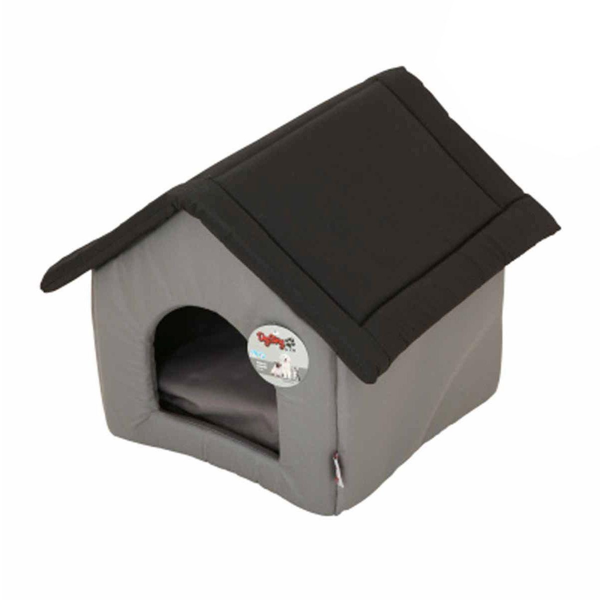 LOVE STORY Niche pour chien  bicolore  47cm noir