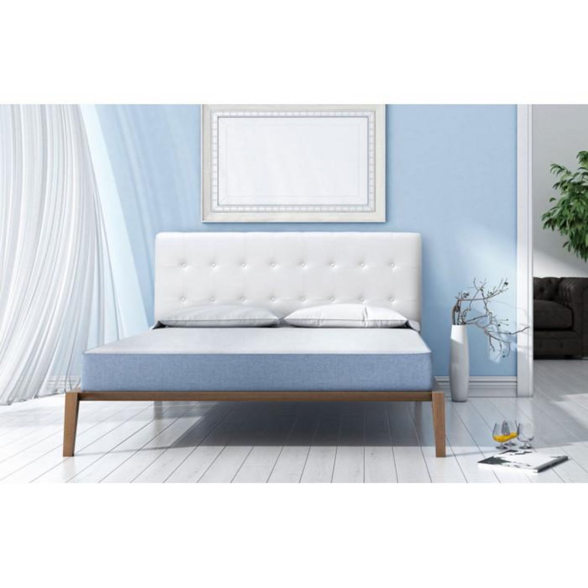 Paris Prix Tête de Lit Capitonnée  Amor  180cm Blanc