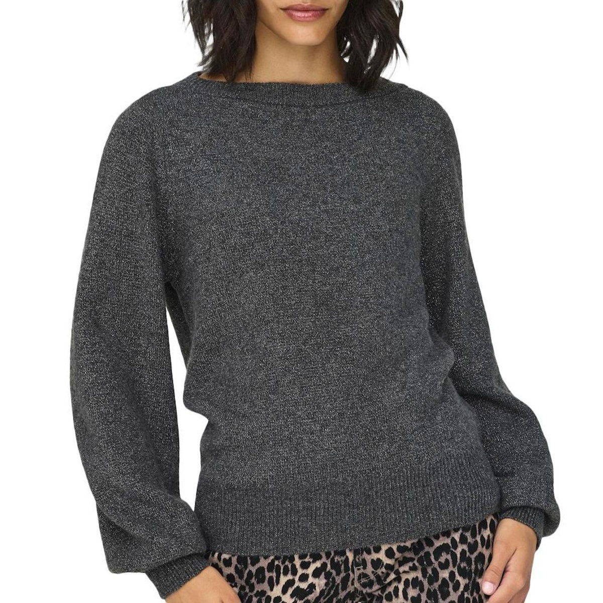 JACQUELINE DE YONG Pulls  Femme JDY Jdyrue Glitter L/s Boat Pullove Knt Noos 15330648 DGM