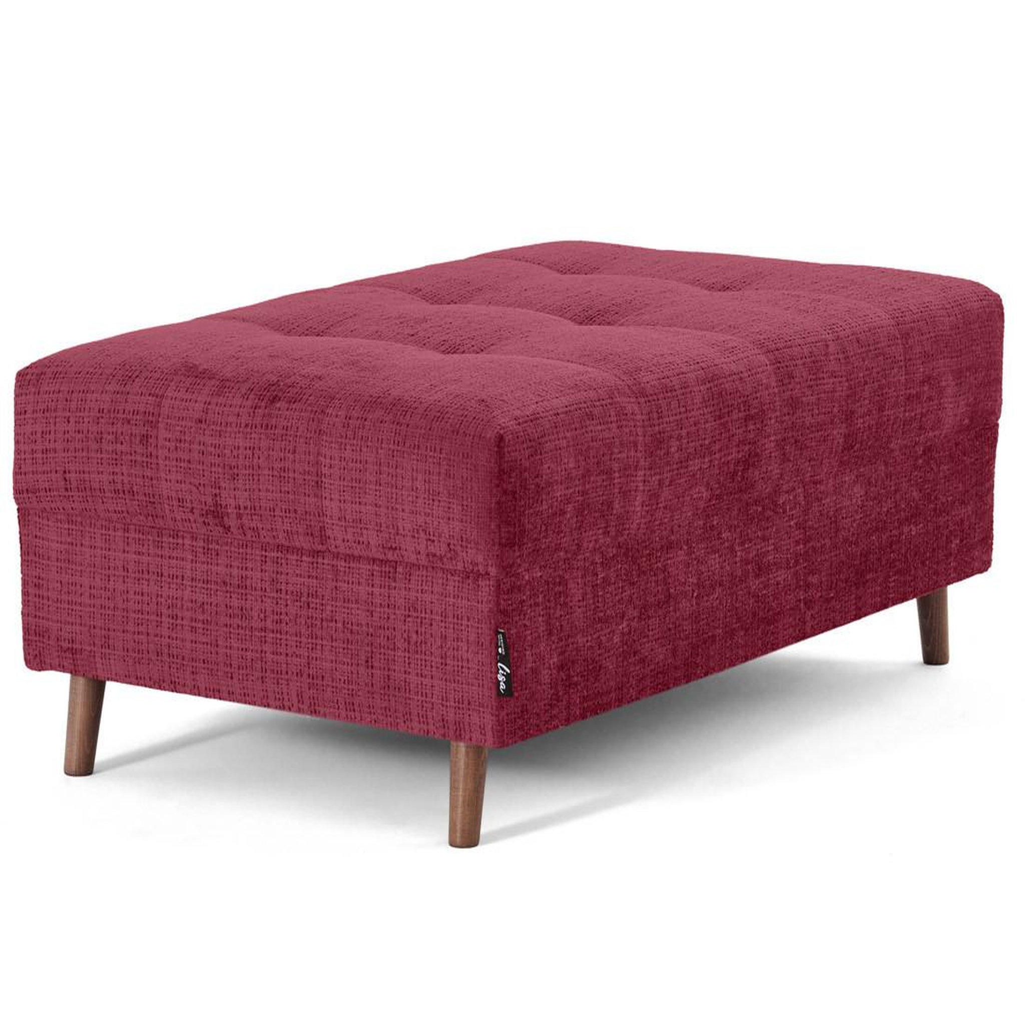 Voir la diapositive 2 : LISA DESIGN Rune - pouf en velours texturé