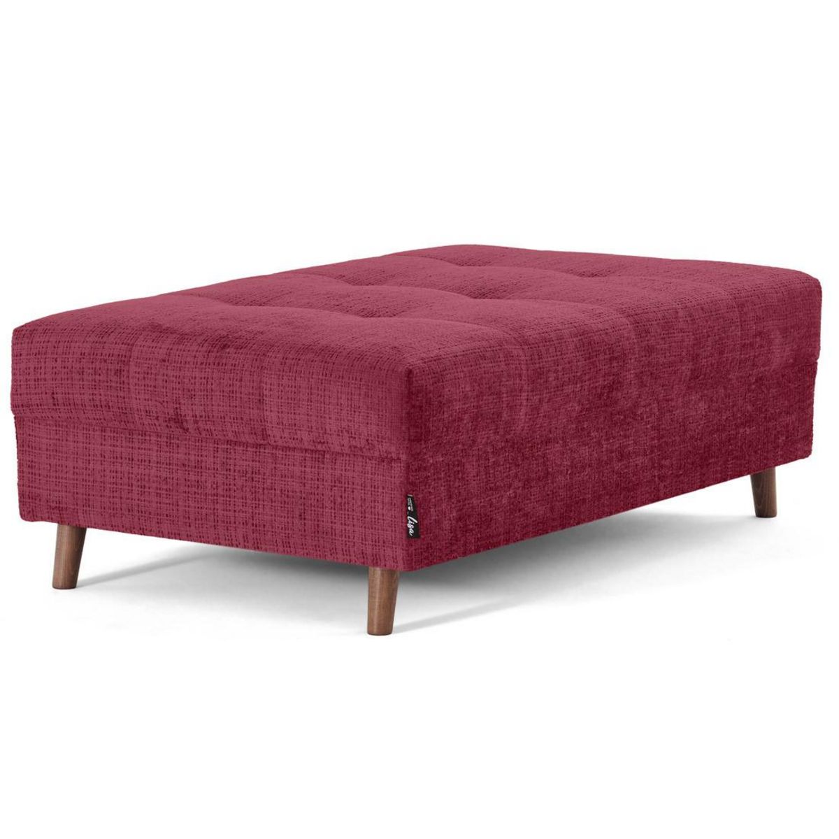 LISA DESIGN Rune - pouf en velours texturé