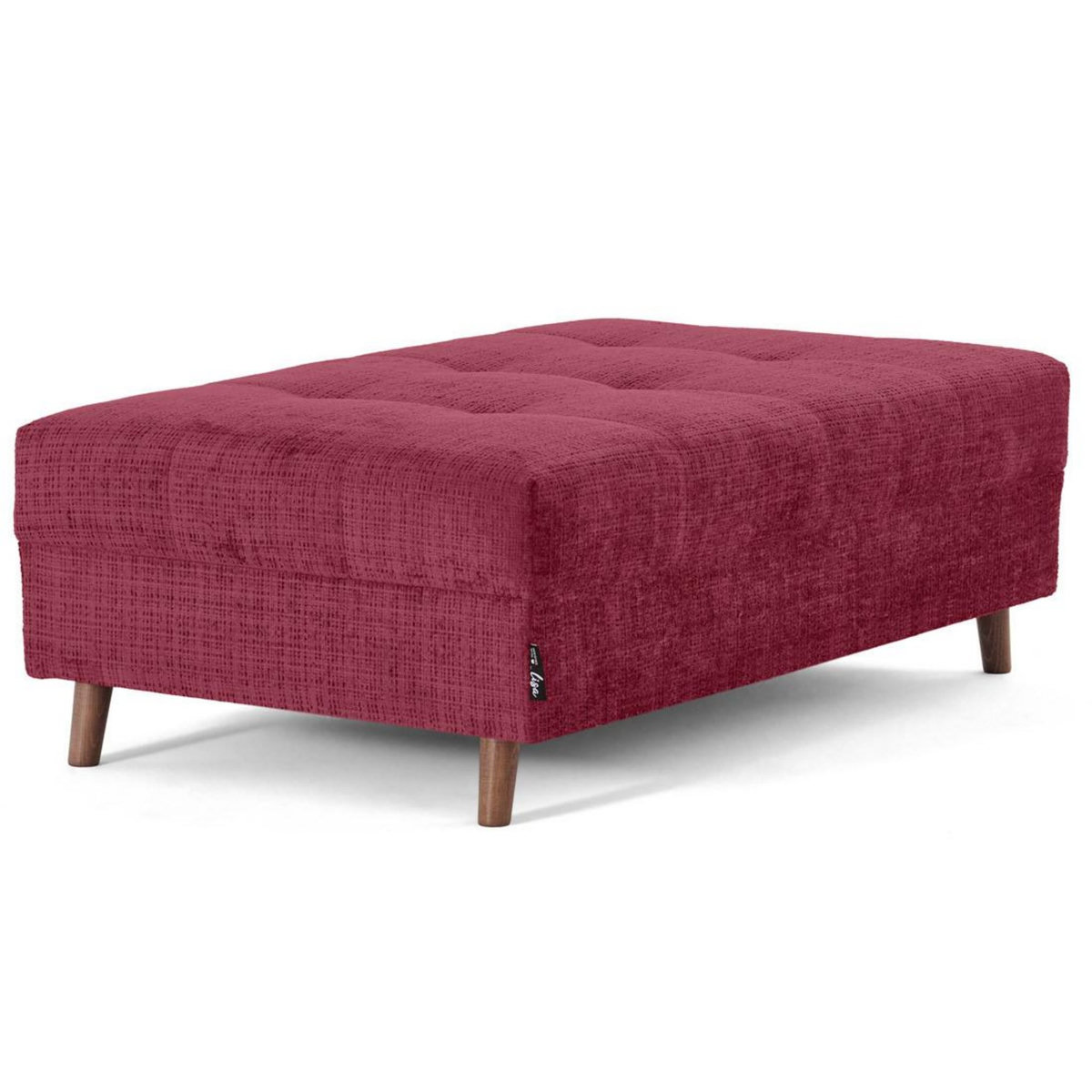 LISA DESIGN Rune - pouf en velours texturé