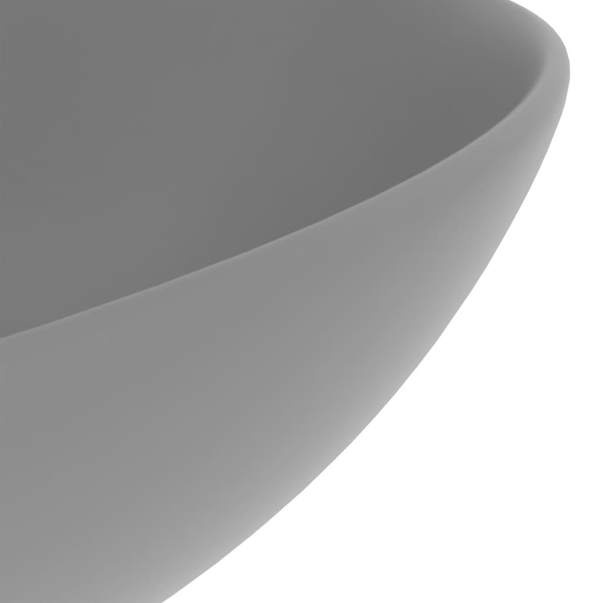Voir la diapositive 5 : VIDAXL Lavabo de salle de bain Ceramique Gris clair Rond