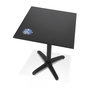 Voir la diapositive 2 : Paris Prix Table Pliable Carrée Intérieur & Extérieur  Dorthy  74cm Noir