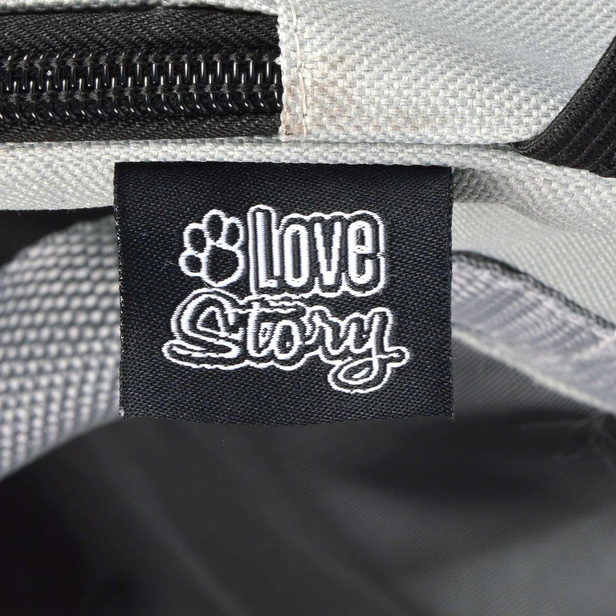 Voir la diapositive 4 : LOVE STORY Sac de transport pour chat et chien - gris