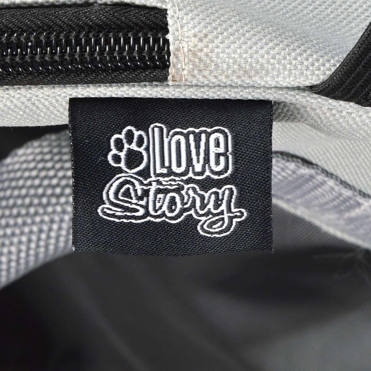 LOVE STORY Sac de transport pour chat et chien - Gris