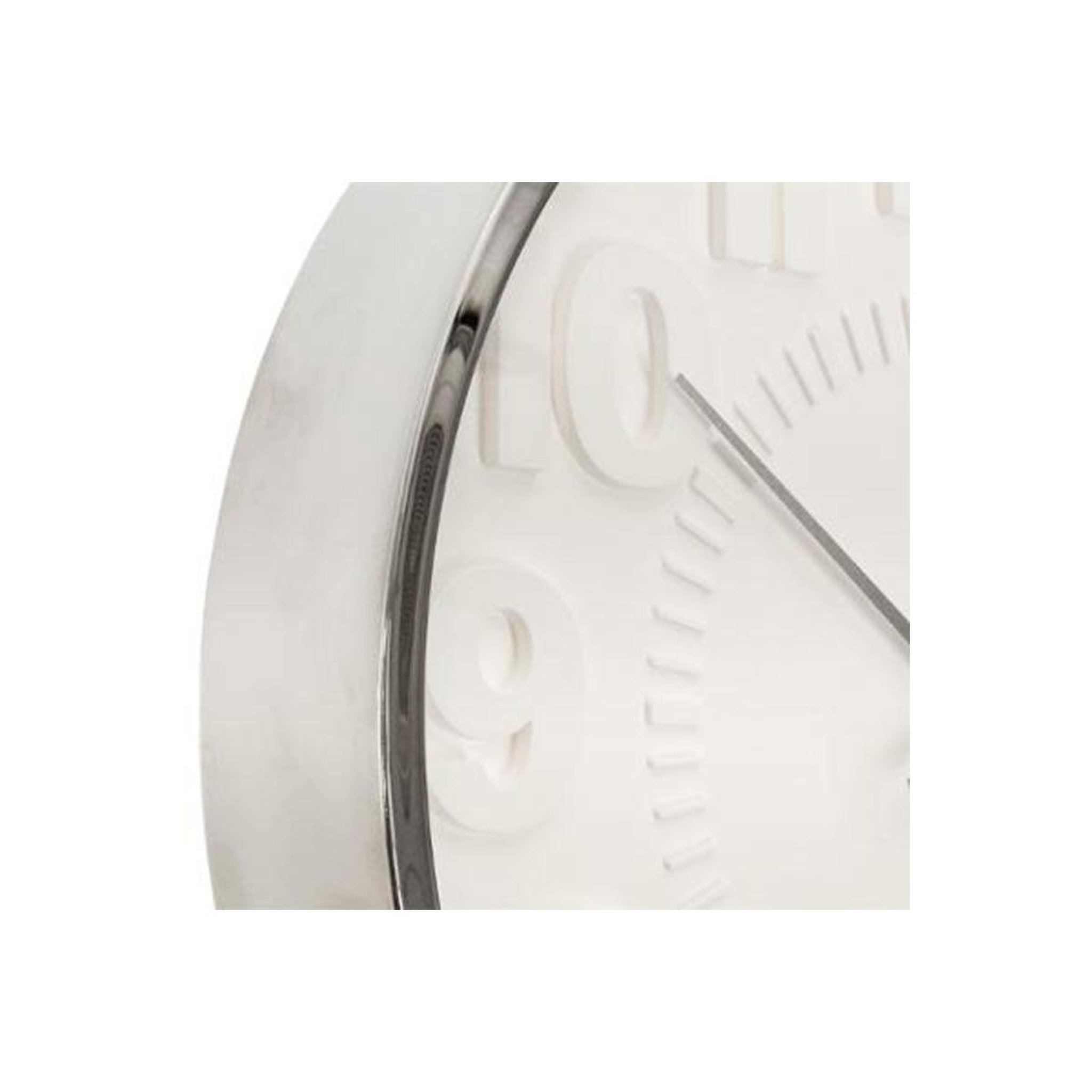 Voir la diapositive 2 : ATMOSPHERA Horloge murale  contemporain  40cm argent