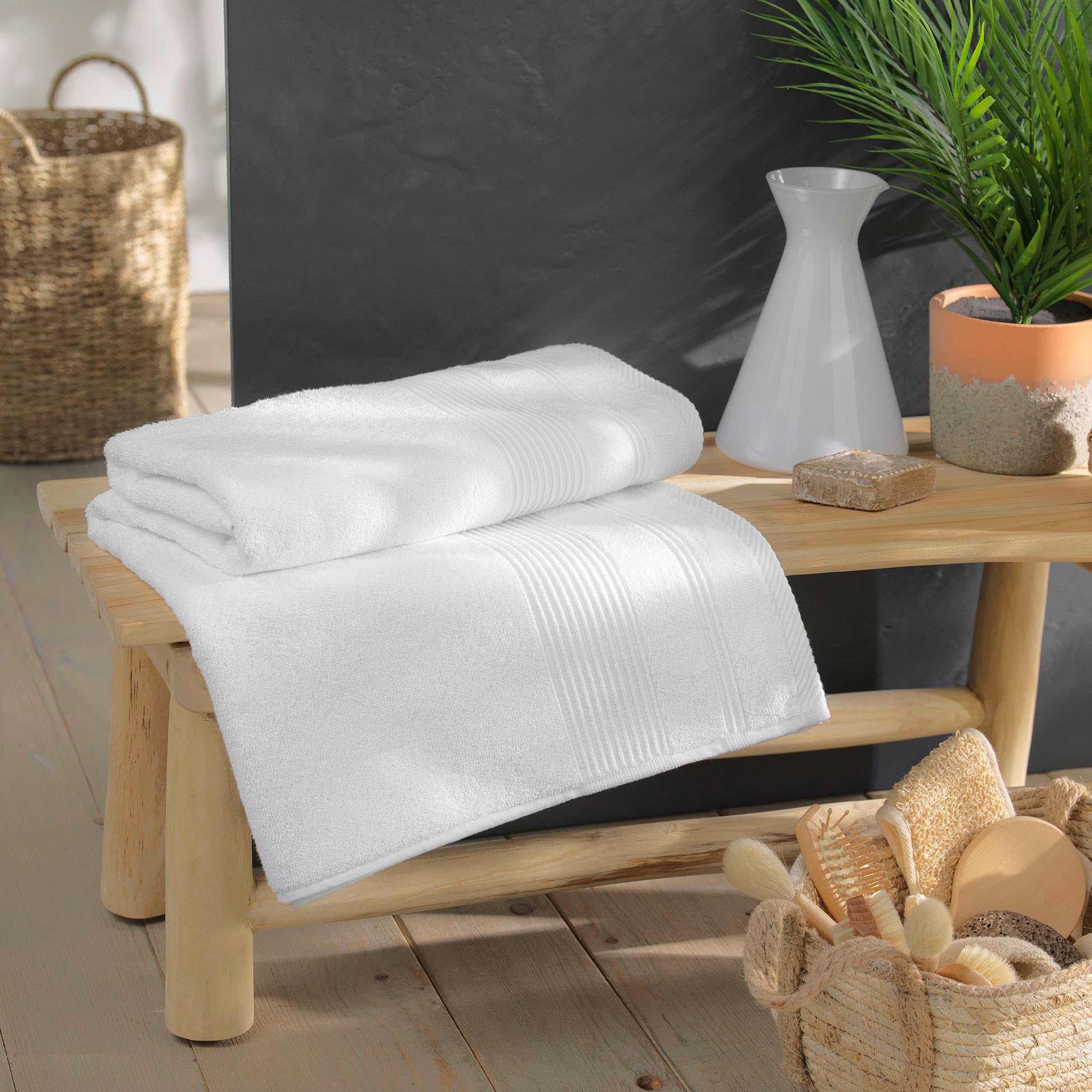 Voir la diapositive 2 : Eden Serviette de toilette en coton tendresse