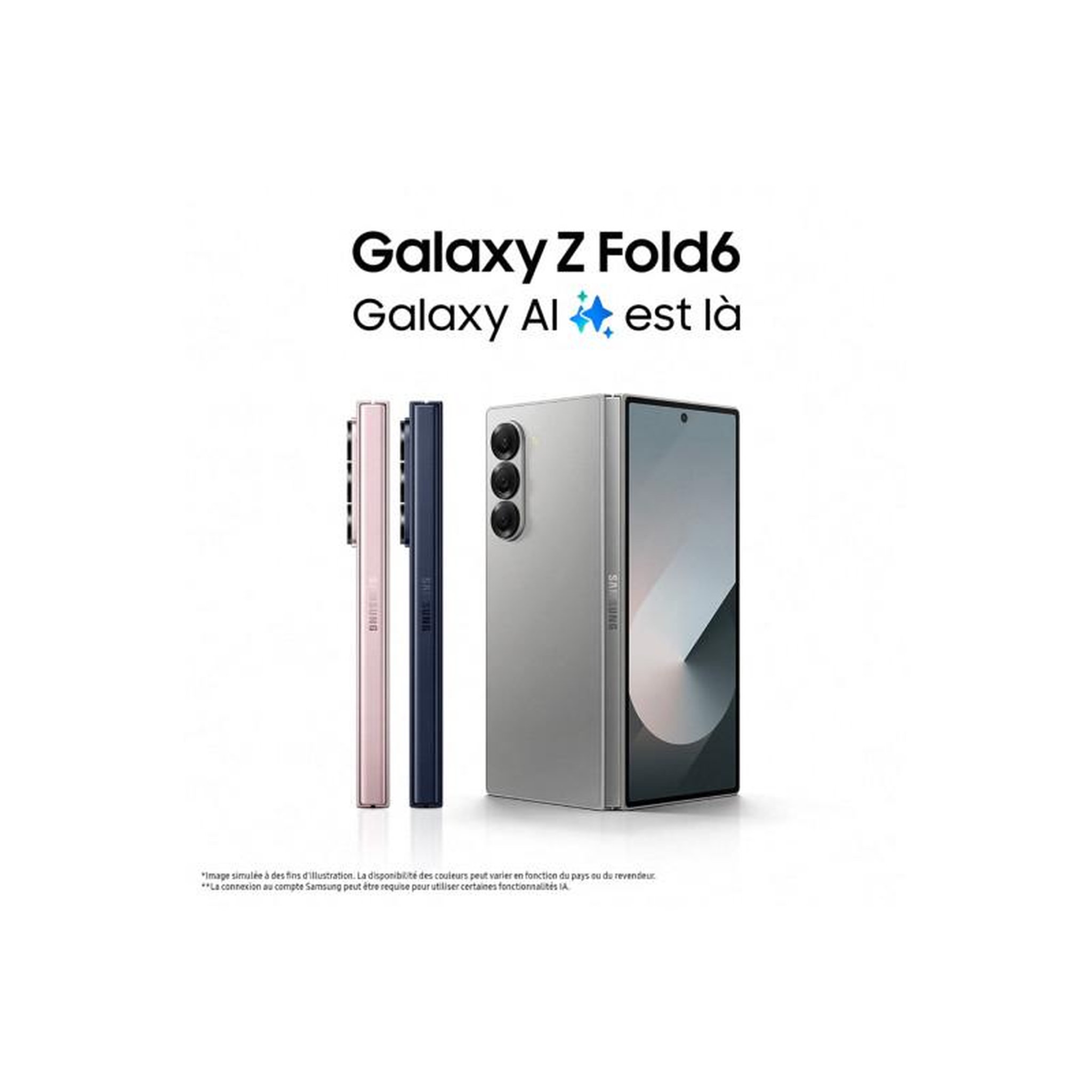 Voir la diapositive 3 : Samsung Smartphone Samsung GALAXY Z FOLD 6 256Go BLEU NUIT 5G