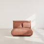 Voir la diapositive 5 : BEST MOBILIER Candice - banquette 2 places convertible clic-clac en velours côtelé