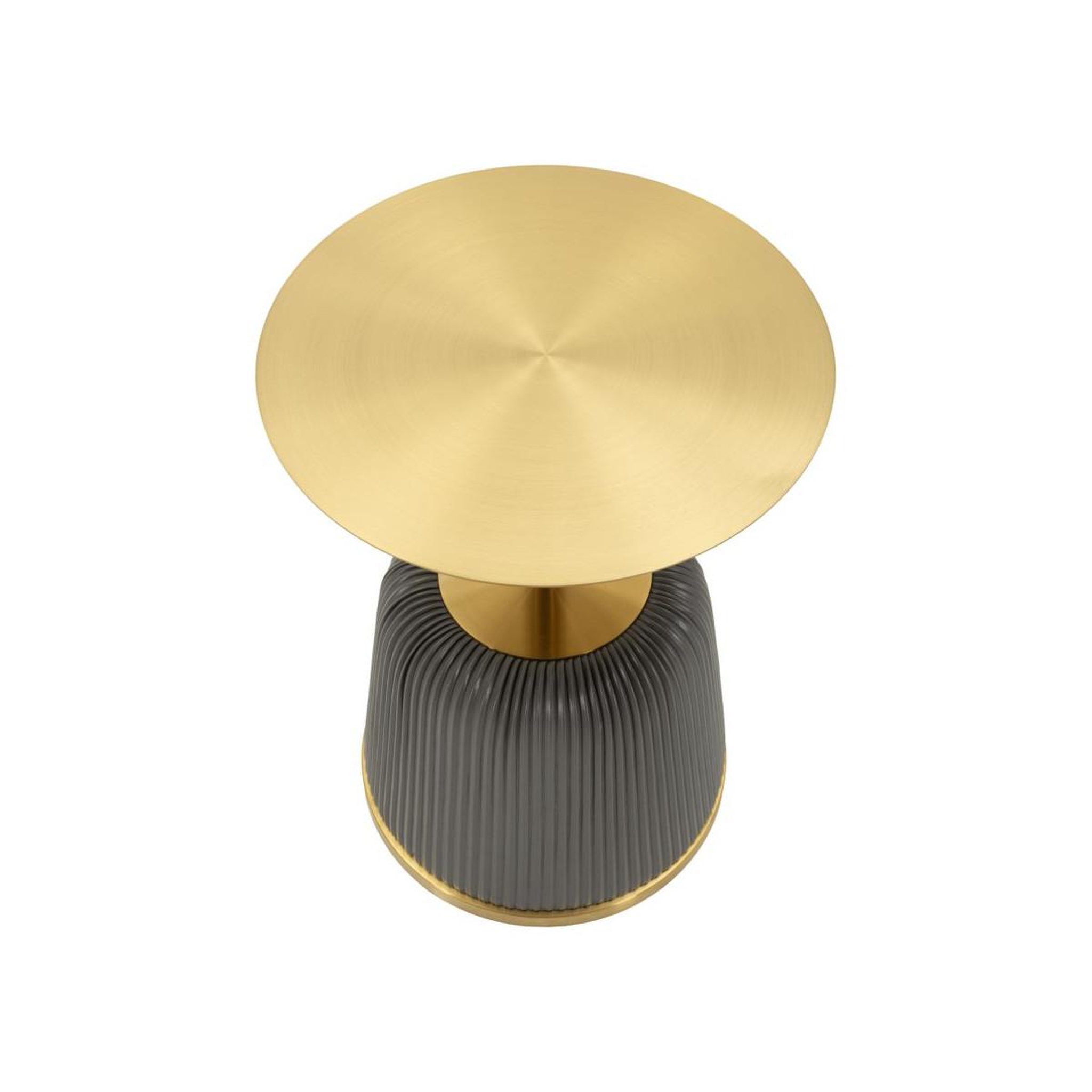 Voir la diapositive 2 : Paris Prix Table d'appoint design  egle  55cm gris & or